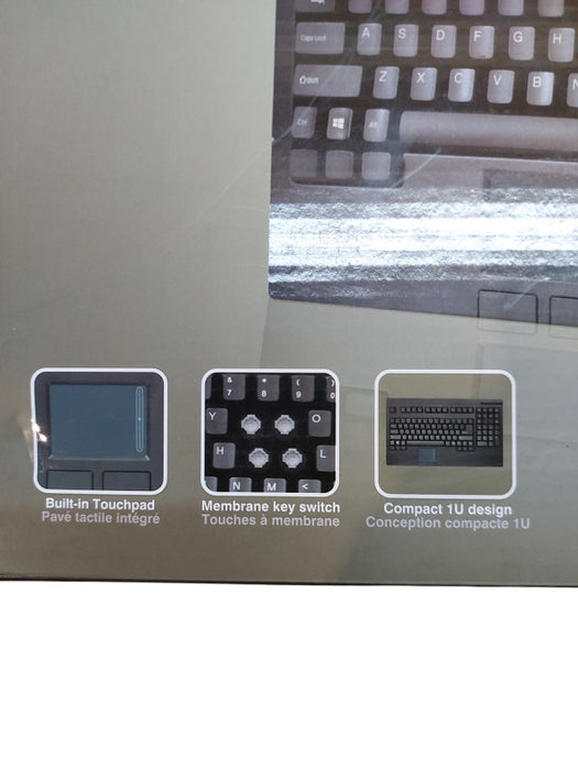 ADESSO ACK-730PB Rackmount Touchpad Keyboard PS/2