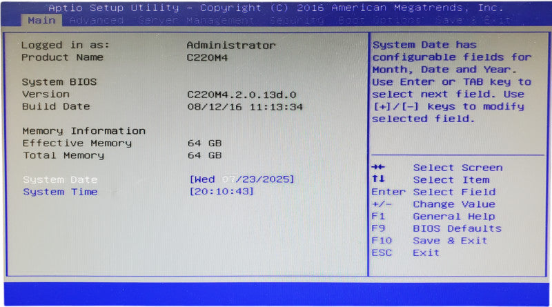 Cisco UCS C220 M4 2x Xeon 2620 v4 64GB DDR4 12G SAS - No HDD