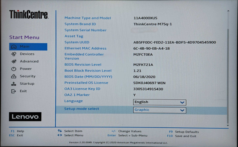 Lenovo ThinkCentre M75q-1 Ryzen 3 PRO 3200GE, 16GB DDR4, 256GB NVMe, PWR