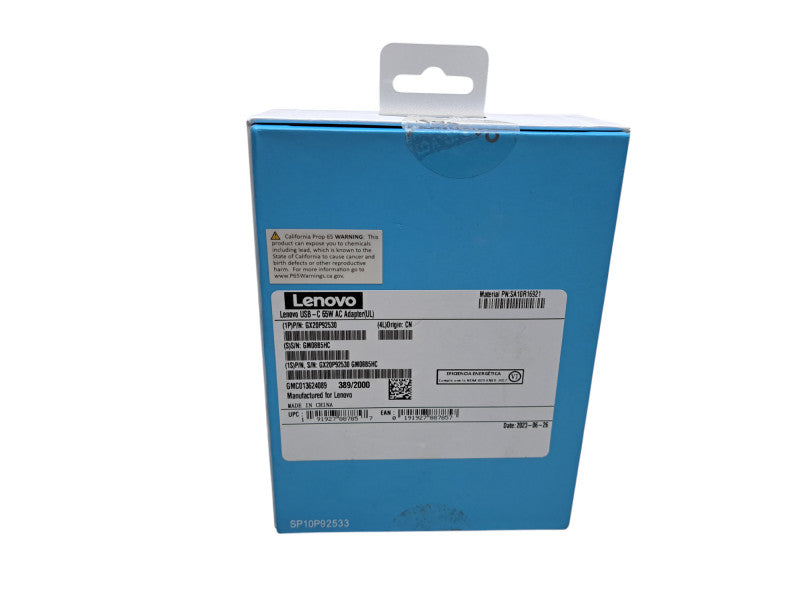 Genuine Original Lenovo 65W USB-C AC Adapter Charger (Open Box)