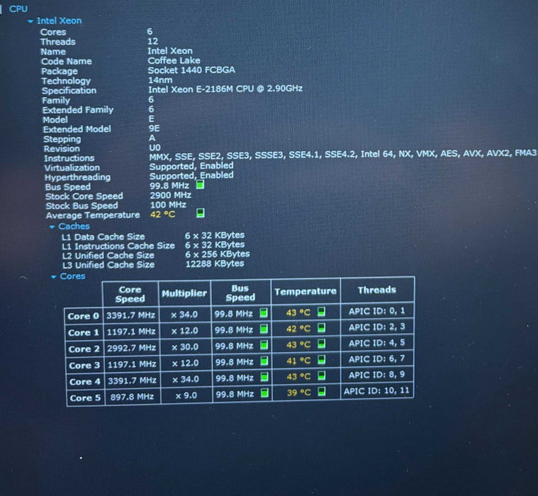 Dell Precision 7530 XEON E-2186M QUADRO P2000 4GB GPU 32GB RAM 256SSD READ Q Lap200
