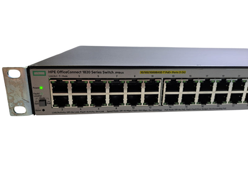 HPE OfficeConnect Switch 1820 48G PoE+ (370W) J9984A | Factory Reset