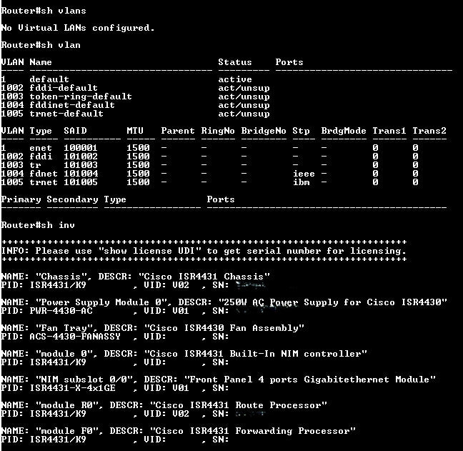 Cisco ISR4431/K9 v05 4400 Series Integrated Services Router