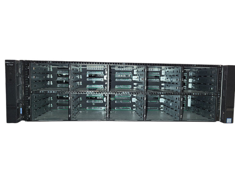 Dell Compellent SC7020 w/ 2x controller 2x E5-2628 v3 @ 2.5GHz 128GB 2x PSU $