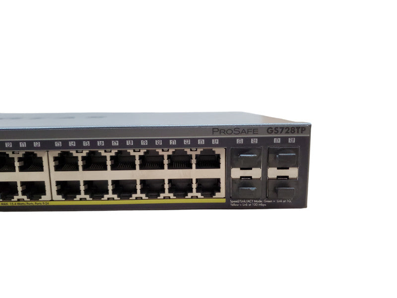 NETGEAR ProSafe GS728TP 24-Port Gigabit Smart Switch with PoE 4x SFP