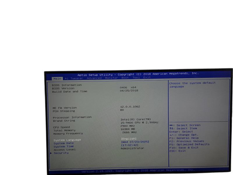 Custom PC i5 - 9400 @ 2.90GHz 16GB DDR4 Ram θ