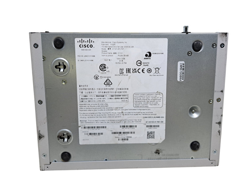 Cisco C1121-4PLTEP V01 | 4-Port Dual GE SFP Router Pluggable SMS GPS