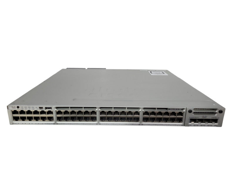Cisco WS-C3850-48U-E 48  Ethernet UPOE ports 2x 1100W PSU w/ C3850-NM-4-10G !