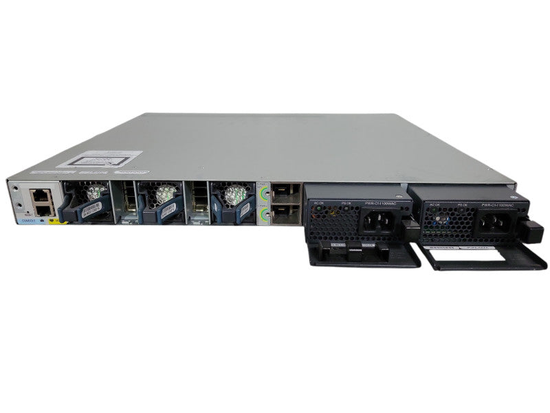 Cisco WS-C3850-48U-E 48  Ethernet UPOE ports 2x 1100W PSU w/ C3850-NM-4-10G !