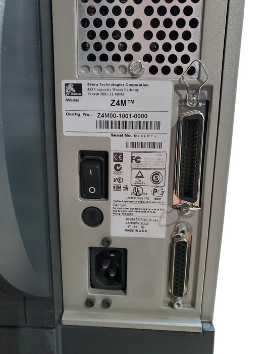 Zebra Z4M Industrial Label Printer - Z4M00-1001-0000