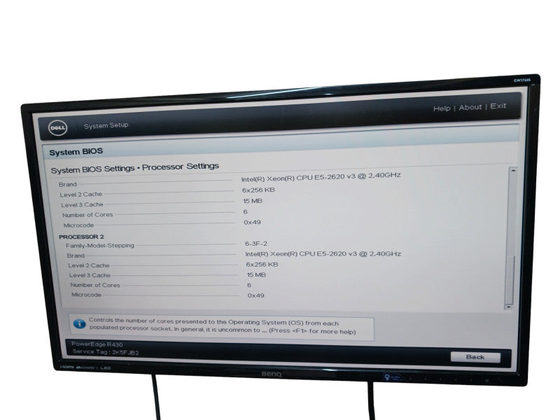 Dell PowerEdge R430 Dual Intel Xeon E5-2620 v3 @2.40GHz No RAM No PSU