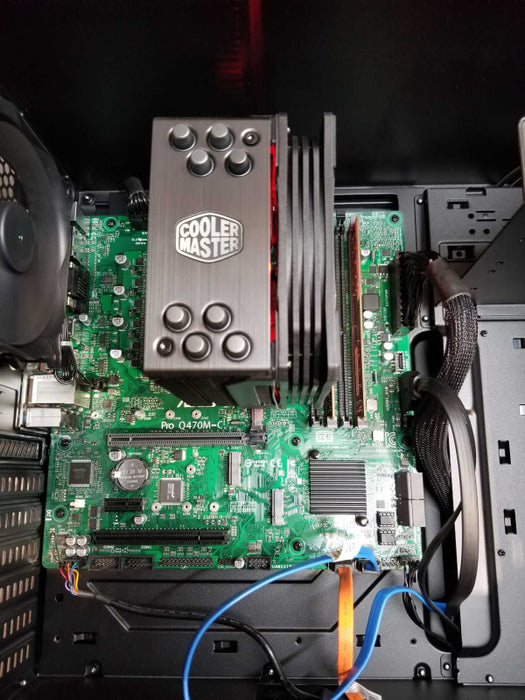 Custom Tower with Asus Pro Q470M-C, i7-10700K CPU 3.80GHz, 32GB RAM - 1TB
