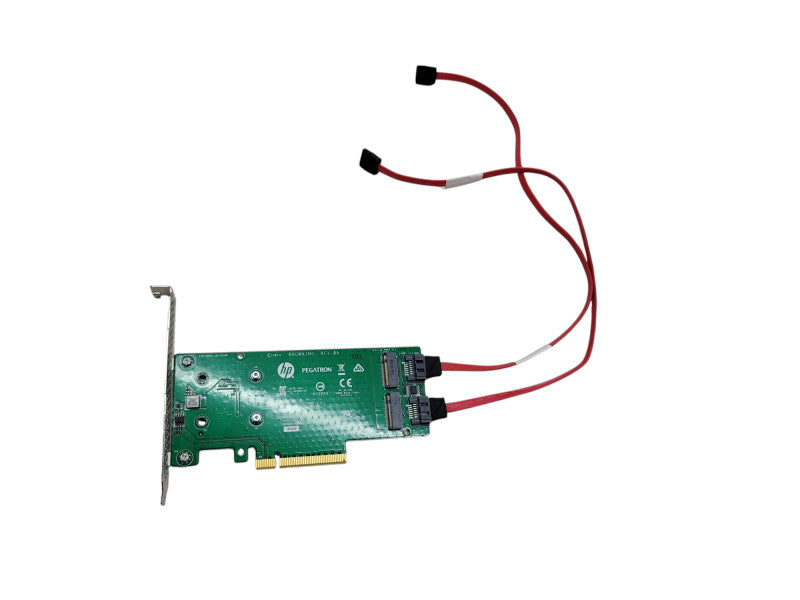 HP Dual-Port M.2 SSD PCIe X8 SATA Storage Controller P/N: 759505-001 %