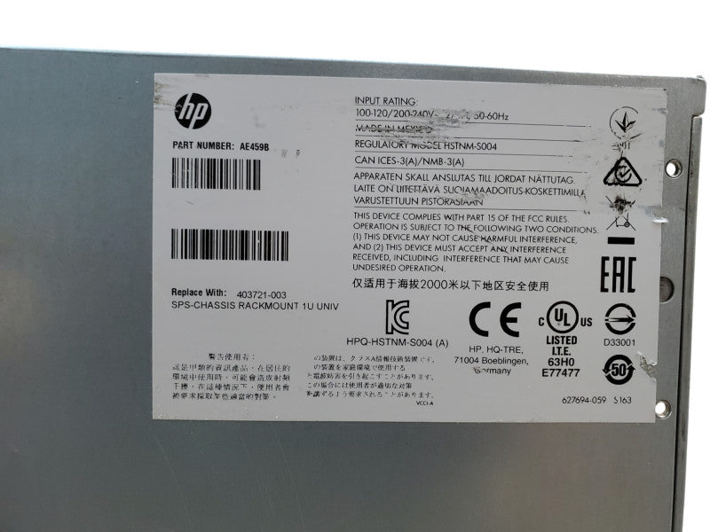 HP AE459B Chassis w/ 1x HP LTO-6 Ultrium 6250 Tape Drive *READ*