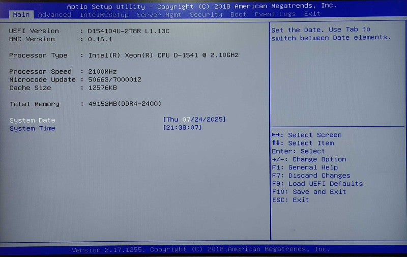 Datto S3P6000 1U 4x3.5" Server, Xeon D-1541 2.10GHz, 48GB DDR4, No HDD
