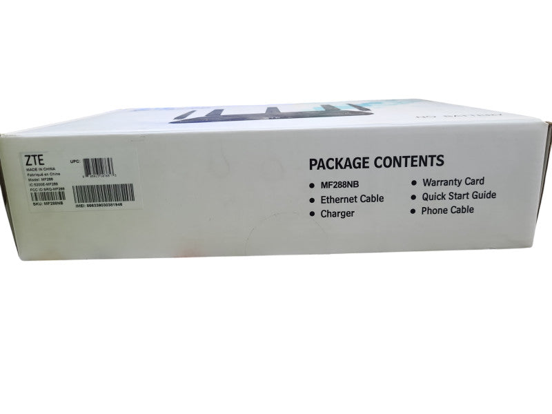 ZTE MF288NB 4G LTE Turbo Hub WIFI Route