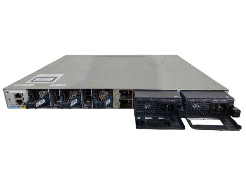 Cisco WS-C3850-48U-E 48 Ethernet UPOE ports 2x 1100W PSU w/ C3850-NM-4-10G !