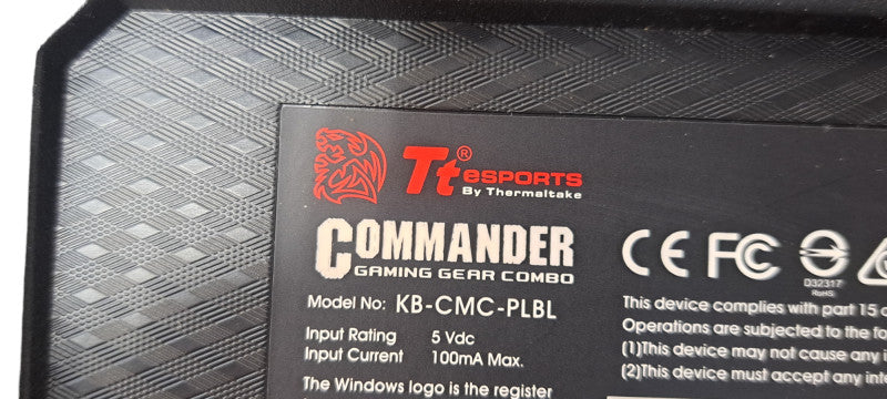 TT Esports Thermaltake Commander Gaming Wired Keyboard  Q