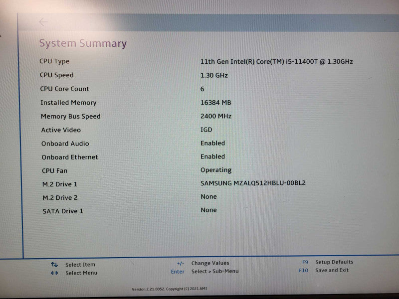 Lenovo M70q Gen 2 | i5-11400T @1.30GHz, 16GB DDR4, 256GB SSD  $