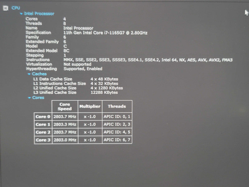 Lenovo ThinkPad T14s i7-1165G7 16GB RAM 256GB SSD  β Lap200