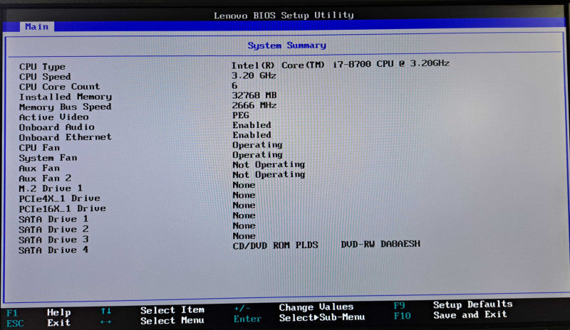 Lenovo ThinkStation P330 | i7-8700 @3.20GHz 6-Core, 32GB DDR4, No HDD
