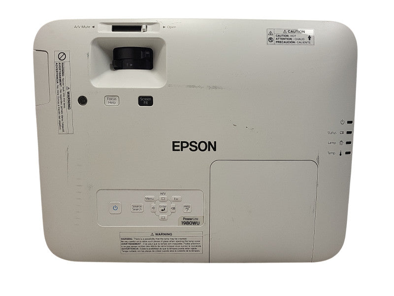 Epson PowerLite 1980WU 3LCD Projector WUXGA 4400 ANSI 1080p HDMI $