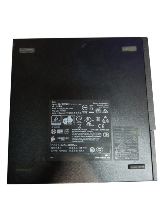 Dell OptiPlex 3070 USFF, Intel i5-9500T CPU 2.20GHz 8GB RAM - No HDD