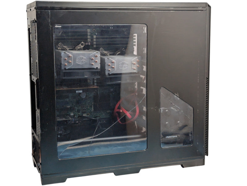 Dual CPU Desktop PC Intel S2600CP 2x Xeon E5-2680 v2 256GB RAM 1TB SSD  -