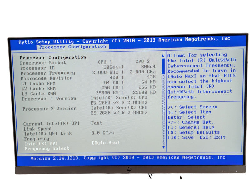 Dual CPU Desktop PC Intel S2600CP 2x Xeon E5-2680 v2 256GB RAM 1TB SSD  -
