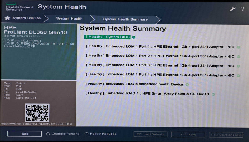 HP DL360 Gen10 8x 2.5" | 2x Xeon Gold 5115 @2.40Ghz, 64GB DDR4, P408i-a SR
