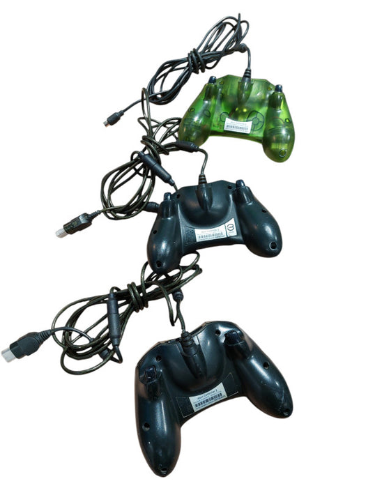 Bundle of 3-Microsoft OG Xbox Original Controllers Model: Controller S  =