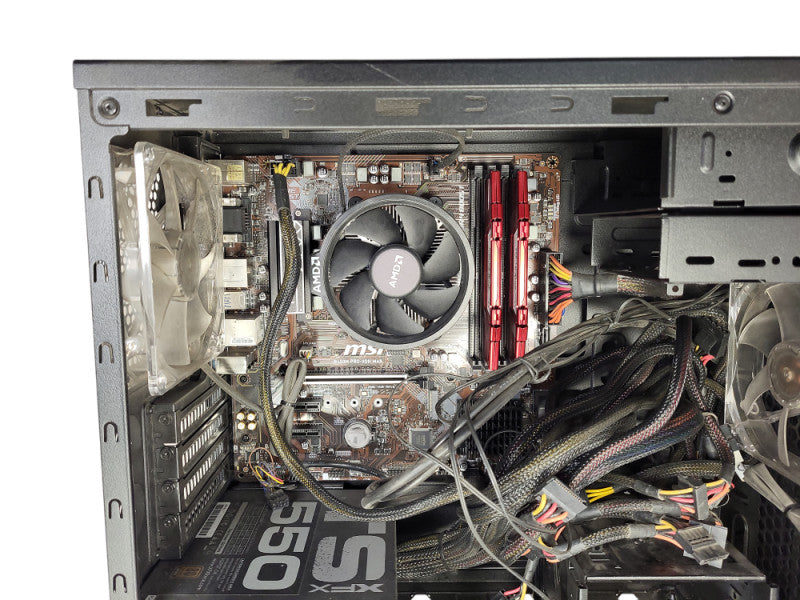 Custom PC MSI B450M PRO-VDH Max RYZEN 3 2200G 16GB DDR4 550W PSU $
