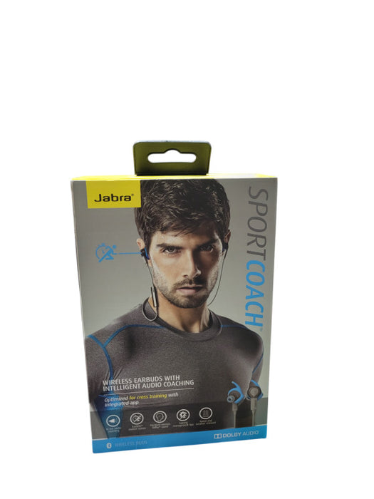 Jabra Sport Coach Bluetooth Wireless Earbuds, Blue *New* 100-97500001-02