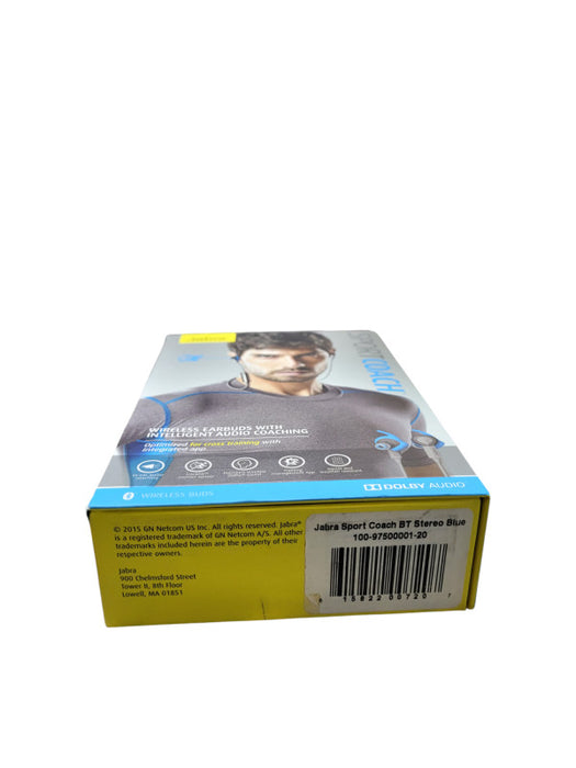 Jabra Sport Coach Bluetooth Wireless Earbuds, Blue *New* 100-97500001-02