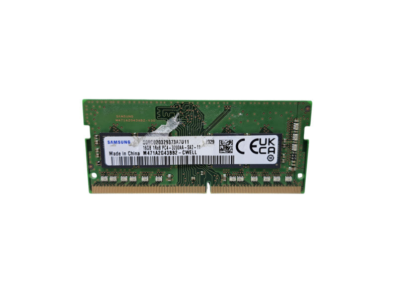 Samsung 16GB 1Rx8 PC4-3200AA-SA2-11 | DDR4 Laptop Memory SODIMM Q