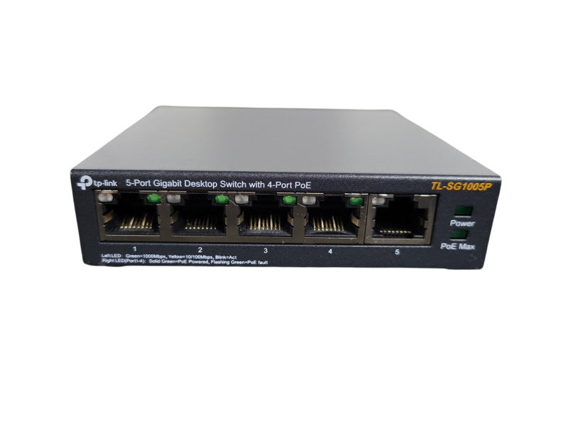 TP-Link TL-SG1005P-PD 5 Port PoE Passthrough Gigabit Ethernet Switch !