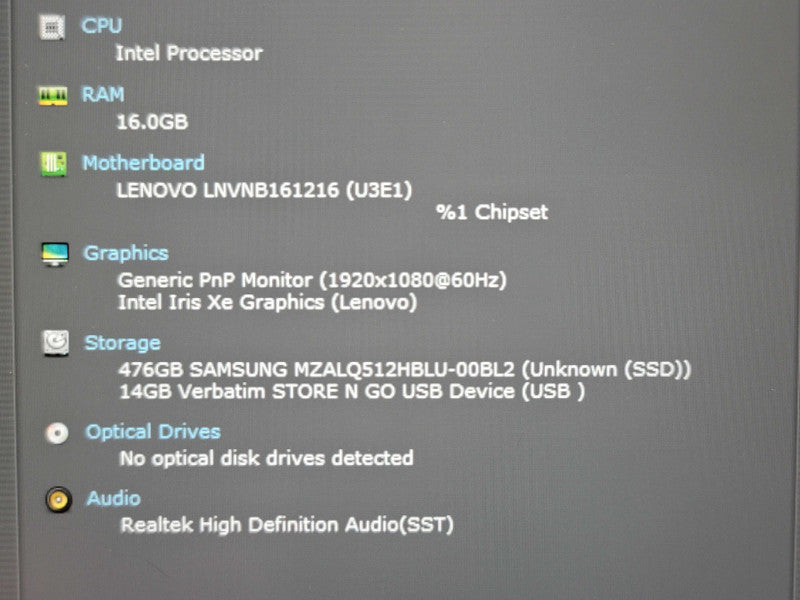 Lenovo ThinkBook 14 G4 IAP i5-1235U 16GB RAM 512GB SSD  β Lap200