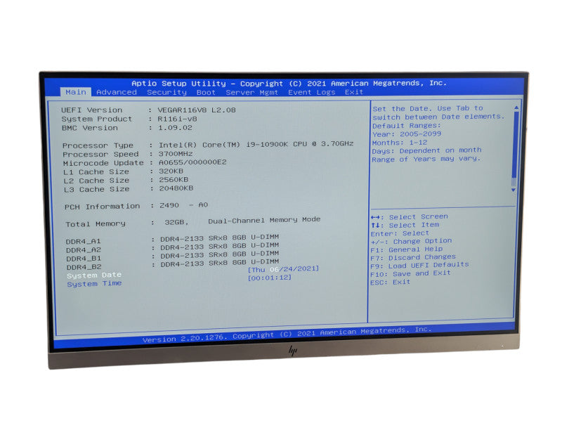 Custom 1U Water Cooled PC ASRock Z490D4U-2L2T Intel Core i9-10900K