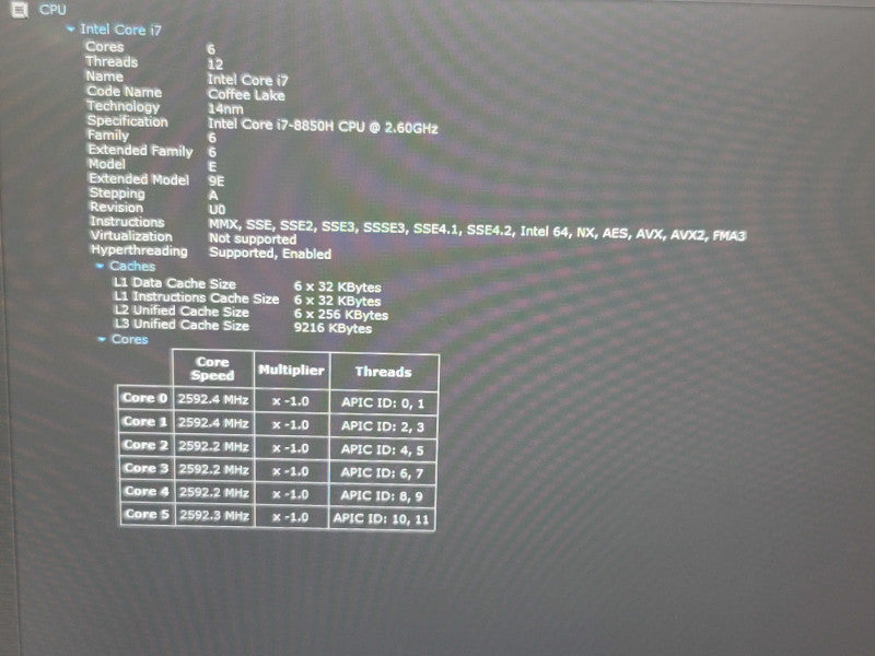 HP ZBook 15 G5 i7-8850H 32GB DDR4 Quadro P2000 256GB SSD  READβ Lap200