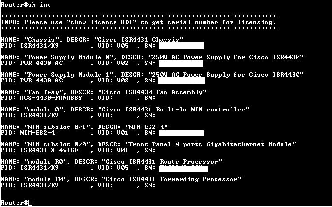 Cisco ISR4431/K9 V03 Integrated Service Router READ $