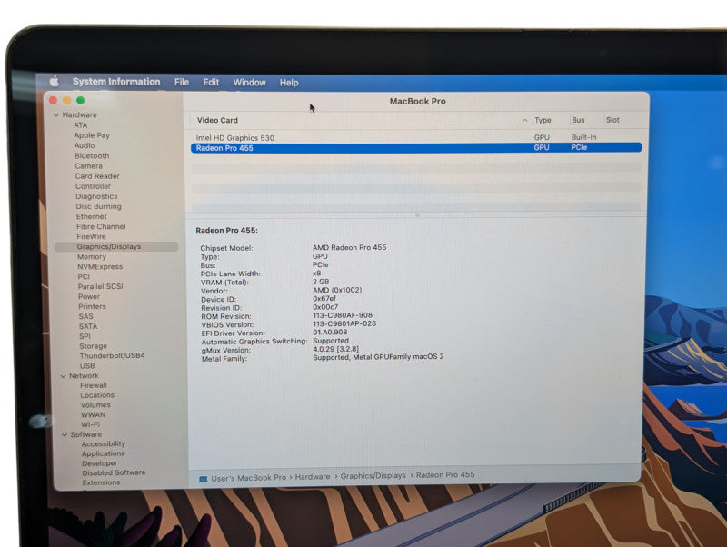 Apple MacBook PRO 15 inch 2016 i7-6820HQ 16GB RAM 500GB Storage  -