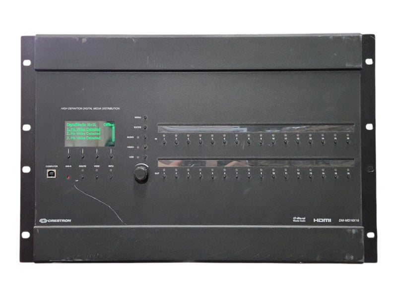 Crestron DM-MD16X16 HD Digital Media Switcher, 9x DMC-HD-DSP, 2x DMCO-4444