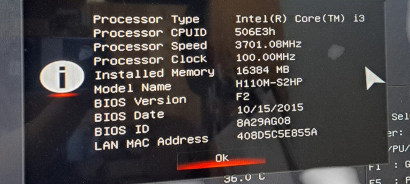 Custom PC i3-6300  CPU| 16GB RAM| No HDD