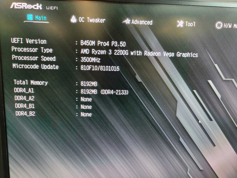 AMD Ryzen 3 2200G MSI B450M Pro4 8GB DDR4 + I/O Plate %