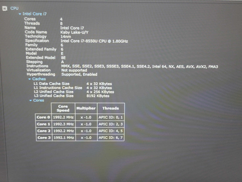Lenovo ThinkPad P53s i7-8550U 16GB RAM Quadro P500 256GB SSD READ β BudLap