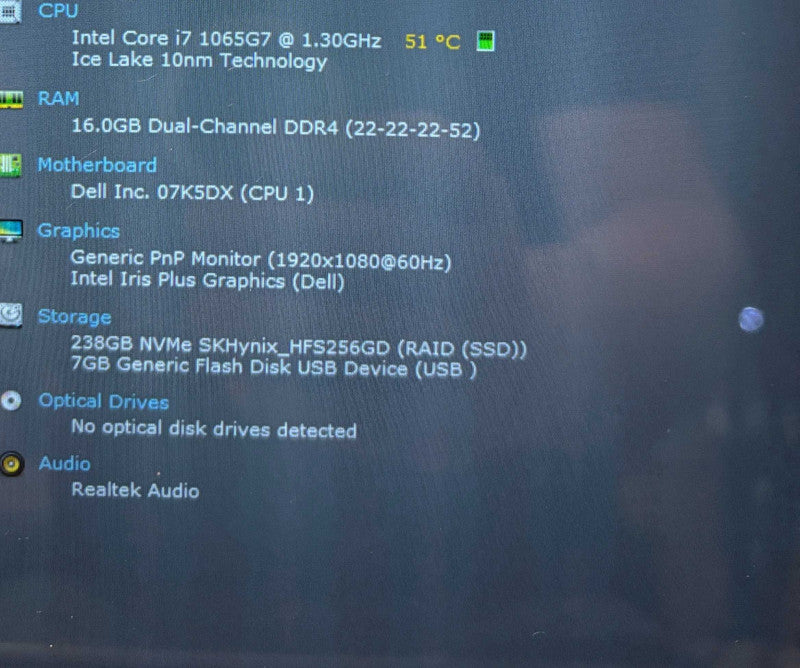 Dell Inspiron 5400 2-in-1 TOUCH Core i7-1065G7@1.3GHz 16GB RAM 256SSD READ!  Lap200