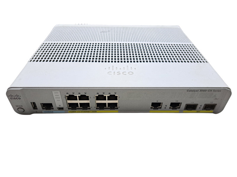Cisco WS-C3560CX-8PC-S V02 | 8-Port Gigabit PoE+ 240W Silent Switch 2x SFP