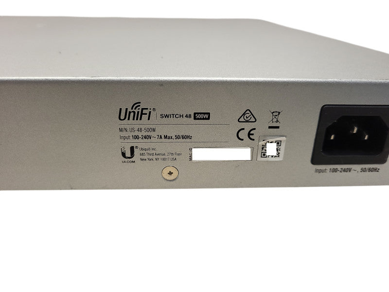 Ubiquiti UniFi 48 Port Ethernet Switch, US-48-500W $