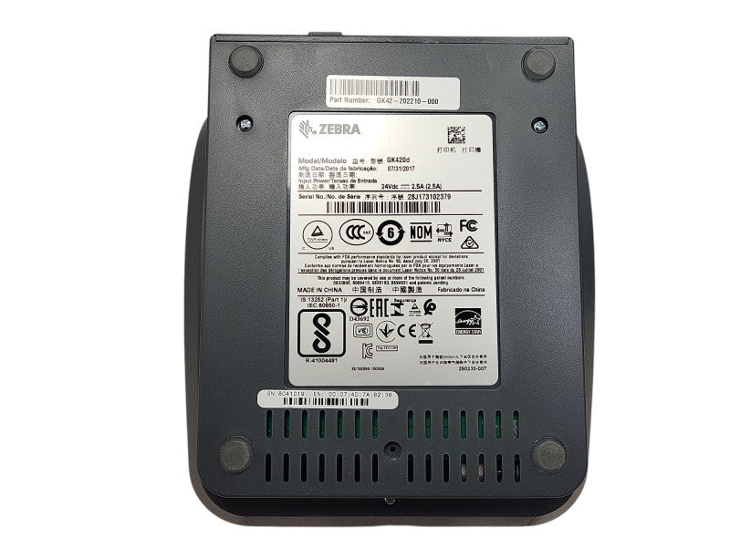 Zebra GK420d Thermal Label Printer GK42-202210-000 $