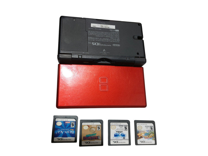 Nintendo DS Lite Bundle with 4 DS Games  =